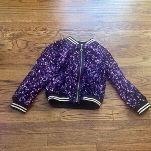 Truly Me Shimmering Purple Sequin Jacket